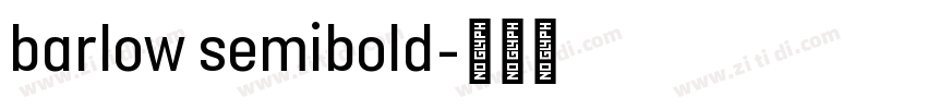 barlow semibold字体转换